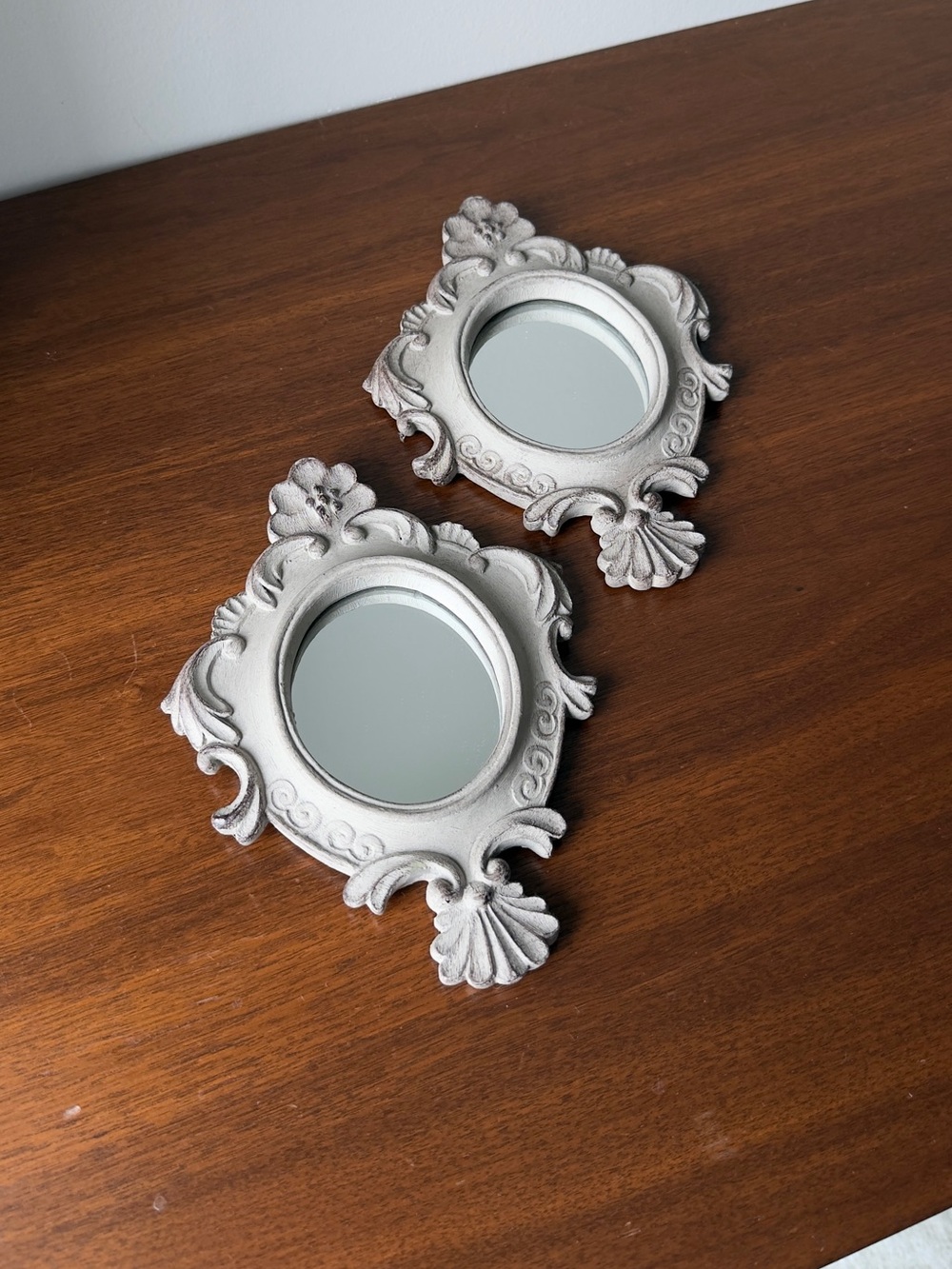 Pair of Mini ornate mirrors